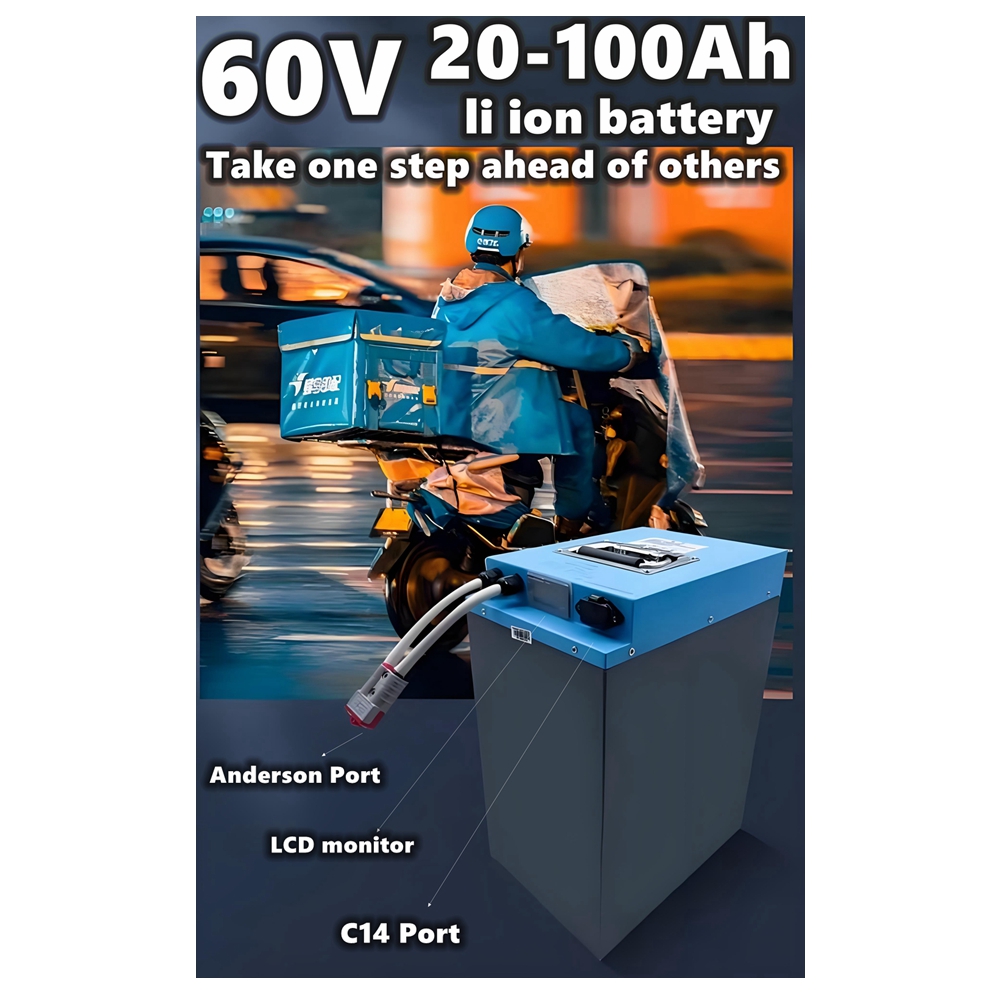 60V 30Ah Electric Scooter Battery - แบตเตอรี่ลิเธียมไอออนสำหรับสกู๊ตเตอร์ HS 60V ขนาด 30Ah 40Ah