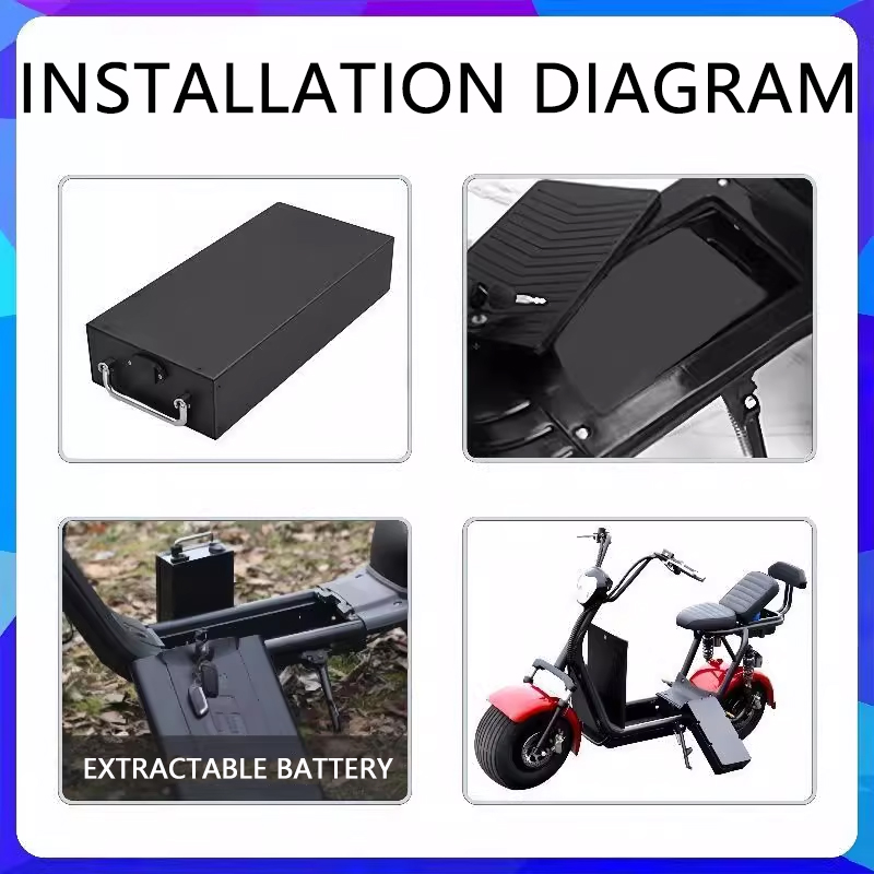ใหม่ 60V 30Ah 40Ah 10Ah แบตเตอ - 60V 30Ah Electric Scooter Battery บทวิจารณ์และราคา