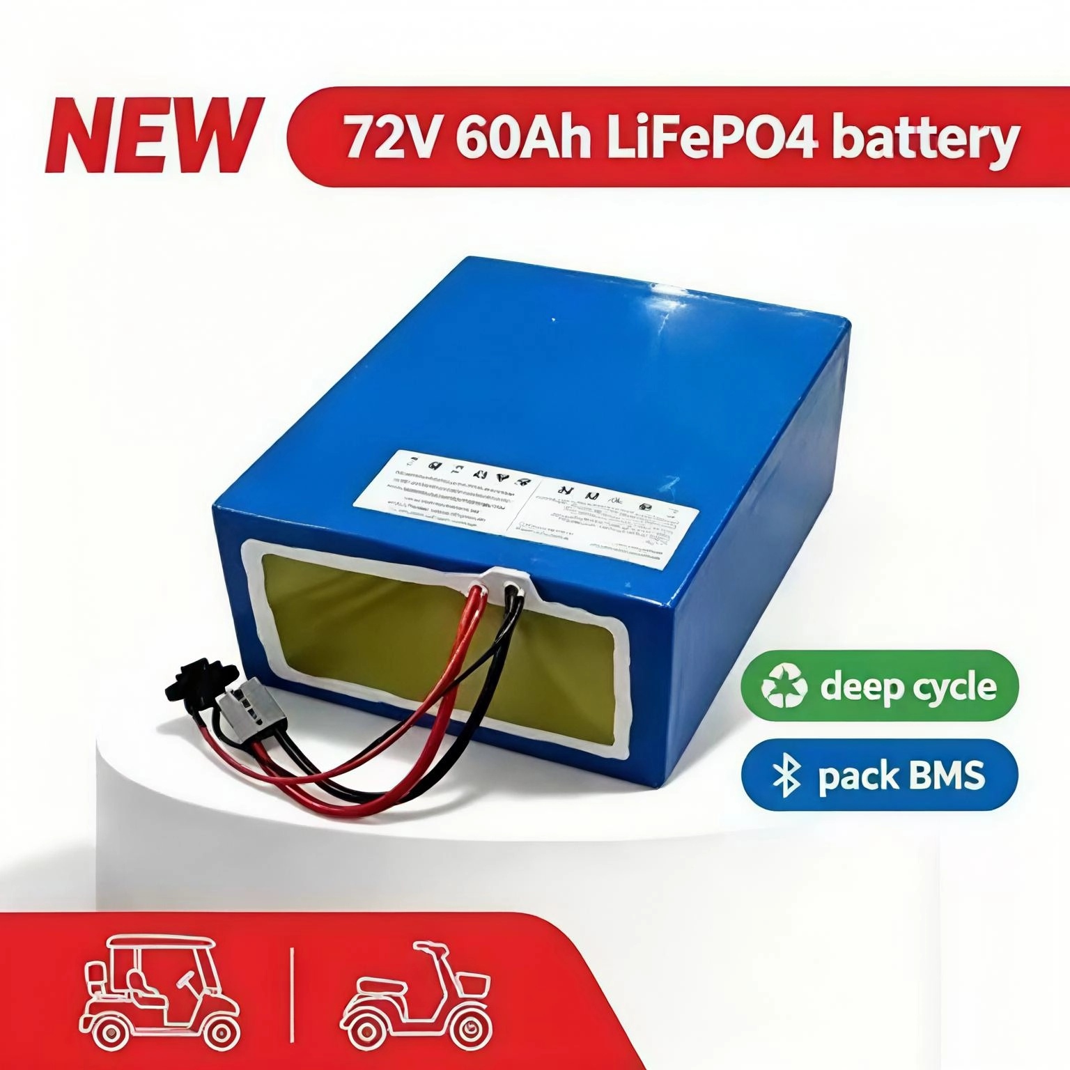 แบตเตอรี่ลิเธียม 72V 60Ah life - 72V 60Ah Lifepo4 Battery Pack บทวิจารณ์และราคา